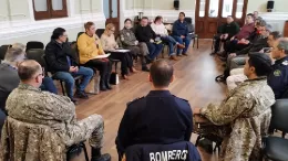 Reunin del comit de emergencias con Fuerzas Armadas Uruguayas y servicios de emergencia.