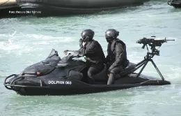Embarcación táctica para inserciones de las fuerzas especiales navales de Malasia. Foto: Octavio Díez Cámara