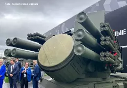 El sistema Pantsir-SMD-E ruso puede lanzar veinticuatro mini misiles antidr�n. Foto: Octavio D�ez C�mara