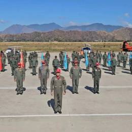 Imagen de la ceremonia de graduacin de los nuevos pilotos