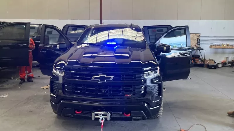 Camionetas blindadas para Polica de Investigaciones de Chile. Foto: SAGE Armoring Chile