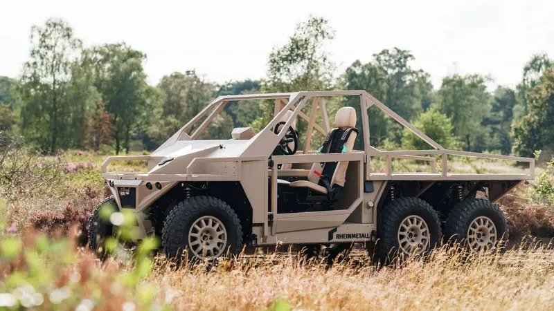 Un Ermine en configuración 6x6. Foto: Rheinmetall Un Ermine en configuración 6x6. Foto: Rheinmetall