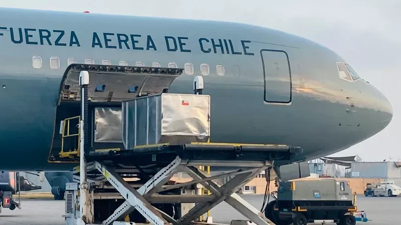 Un avin Boeing 767 de la Fuerza Area de Chile. Foto: Fuerza Area de Chile