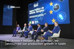 La intervencin de Manuel Garca-Saudo en el evento Ahora + Industria de Defensa en la que confirm los planes para Vadollano. Foto: FMG