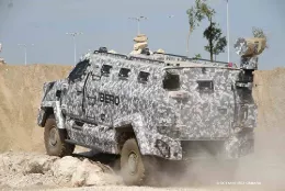 En FEINDEF se mostraron algunos conceptos de blindados 4x4, como el del 4x4 Ibero de la compaa espaola TSD, que podran ser interesantes para Espaa. Foto: Octavio Dez Cmara