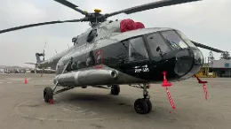 El helic�ptero Mi-17-1B reparado en Helicentro Per�.