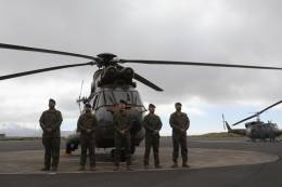 Los helicpteros del BHELMA VI que participan en la operacin. (foto: Ejrcito de Tierra)