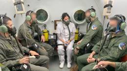 Pilotos argentinos de F-16 durante la prueba. (foto: Fuerza A�rea Argentina)