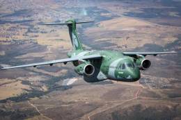 Un avin KC-390 Millenium de la Fuerza Area Brasilea.