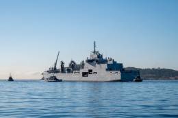 A finales de julio lleg a la Base Naval de Toulon el navo de apoyo logstico A726 Jacques Stosskopf que refuerza las capacidades de la Marine Nationale. (Marine Nationale)