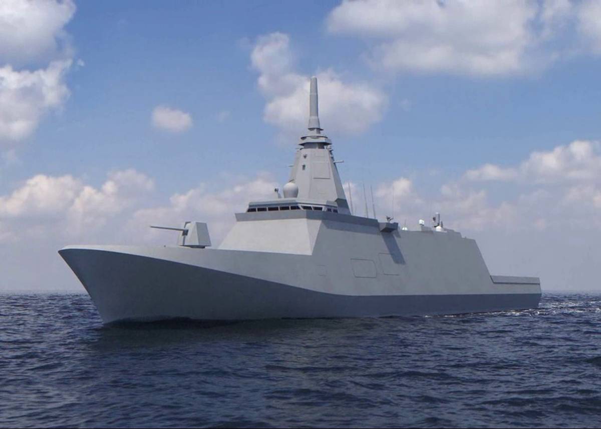 Imagen digital de la futura fragata de la RAN basada en el diseo de la clase Mogami New FMM. (foto MHI)