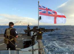 El HMS Forth de la Royal Navy en Gibraltar. 