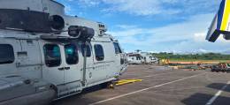 Los nuevos helicpteros Airbus Helicopters H225M Caracal del Escuadrn de Transporte N. 68 Antillas - Guyana. (Foto: FAG)