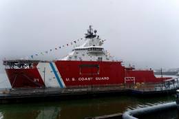 El USCG �Storis� durante su ceremonia de puesta en servicio. (foto: USCG)
