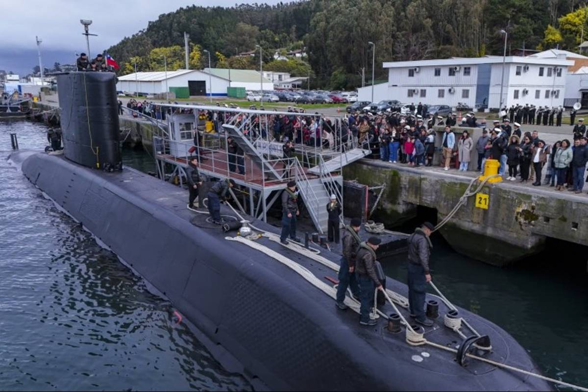 El submarino Thomson de la Armada de Chile. (foto: Armada de Chile)