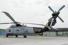 El MH-60R del Esk 723 pintado con la decoraci�n especial destaca el gran ancla pintado en la cola del helic�ptero. (foto Sj�forsvaret)