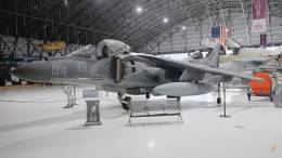 El AV-8B de los Marines ya expuesto en el Wings Over the Rockies Air and Space Museum de Denver.  (foto Wings Over the Rockies)
