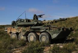 8x8 Centauro del Regimiento de Caballera Lusitania n 8. (Foto: Julio Maiz)