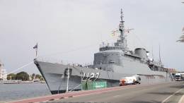 El buque escuela "Brasil, en el puerto de Valencia. (foto Ayuntamiento de Valencia)