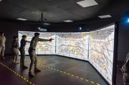 Pista virtual del reci�n inaugurado pol�gono en la Base de Infanter�a de Marina �Vicealmirante Manuel Ram�n Montes Arache�. (Foto: MIDE)