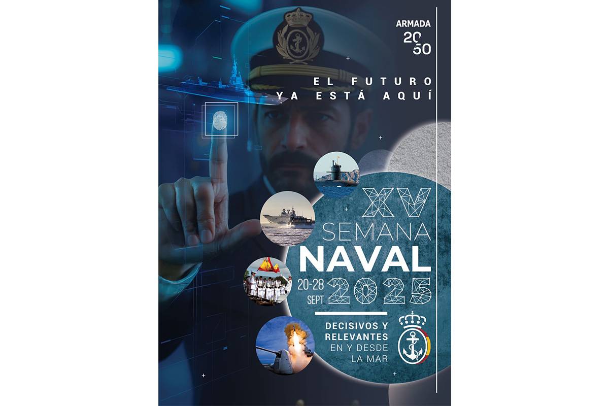 Cartel promocional de la Semana Naval 2025. Cartel promocional de la Semana Naval 2025.