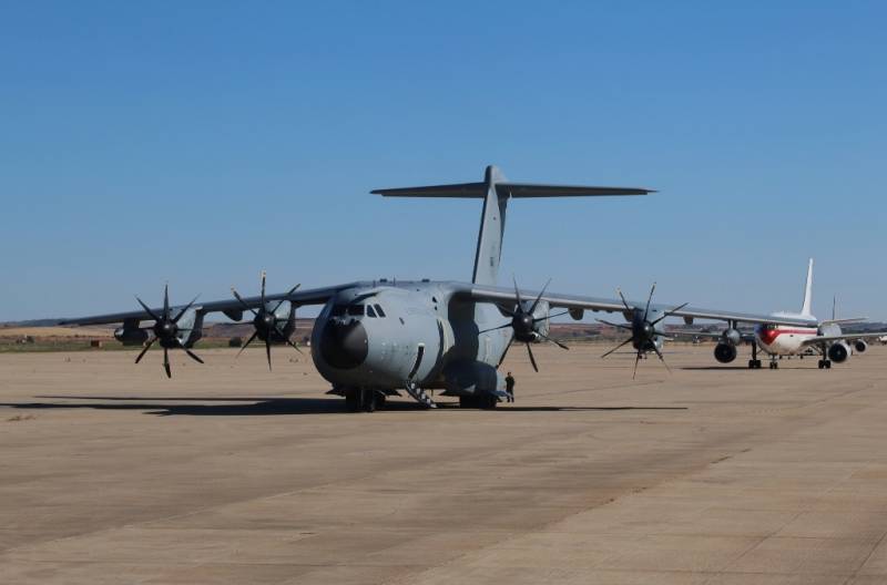 El polivalente A400M asumir en el marco del Ejrcito del Aire y del Espacio el rol SAR. (foto Julio Miz)