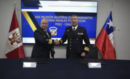 Reuni�n Bilateral de Zonas Navales Fronterizas entre Chile y Per�.