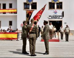 El teniente coronel Torres en un momento del acto.