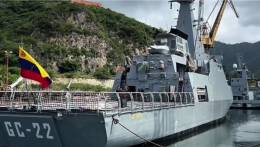 Desvarada del buque de vigilancia AB Yavire (GC-22) y el AB Los Frailes (T-91) de la Armada de Venezuela (Foto: DIANCA)