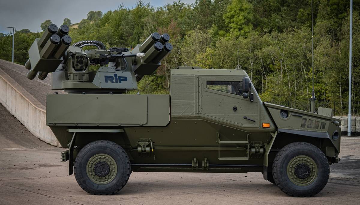 El blindado compacto Foxhound puede ser la solución antiaérea y antidrón para el Ejército británico. (GDLS UK) El blindado compacto Foxhound puede ser la solución antiaérea y antidrón para el Ejército británico. (GDLS UK)