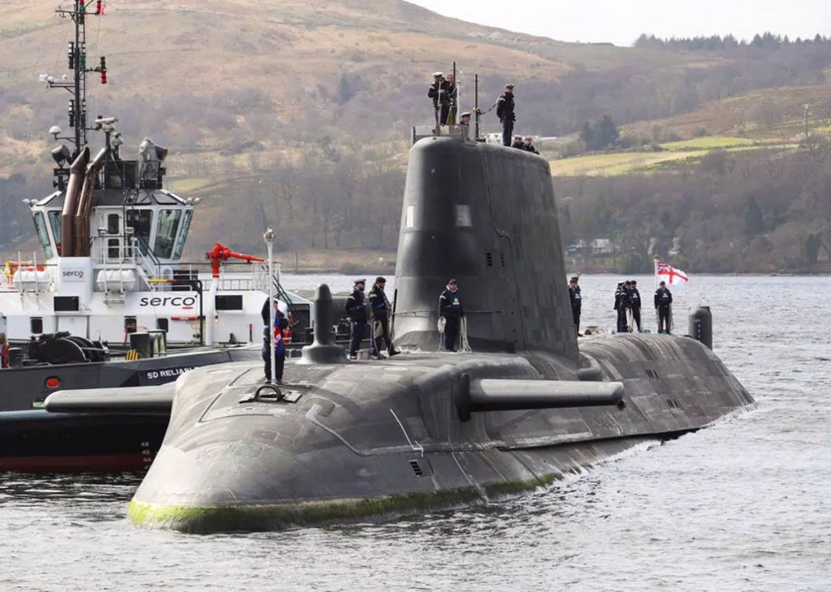 Pronto iniciará sus pruebas finales el HMS Agamemnon, el sexto de los submarinos nucleares de ataque de la Royal Navy. (Royal Navy) Pronto iniciará sus pruebas finales el HMS Agamemnon, el sexto de los submarinos nucleares de ataque de la Royal Navy. (Royal Navy)