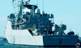 La fragata Independncia de la Marina de Brasil que participa en el ejercicio.