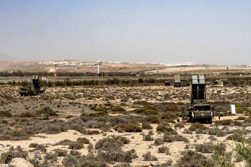 La Unidad de Defensa Antiaérea (UDAA) III-73 estaba encabezada por los misiles “Patriot”. (Foto: Antonio Rodríguez Santana)