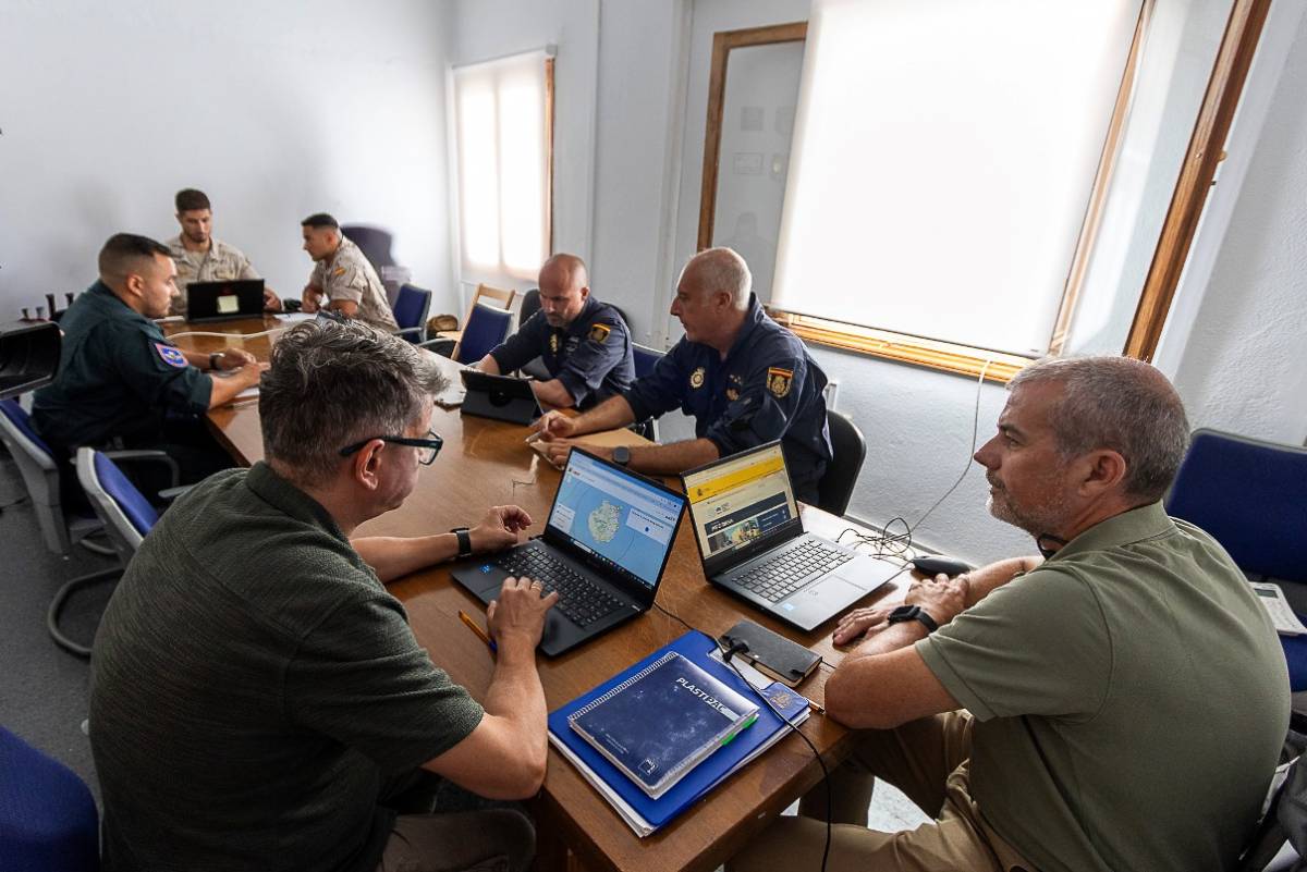 Reunión de coordinación de sistemas C-UAS. (Foto: Antonio Rodríguez Santana) Reunión de coordinación de sistemas C-UAS. (Foto: Antonio Rodríguez Santana)