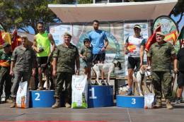 Participantes en el podio del OCR Crossfast Race Cvico-Militar. (foto: Ejrcito de Tierra)