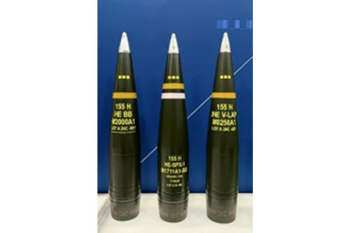Munición de artillería de Rheinmetall. (foto: Rheinmetall) Munición de artillería de Rheinmetall. (foto: Rheinmetall)