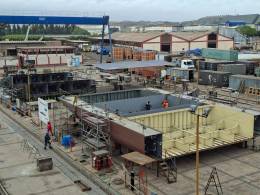 Avances en la construccin.