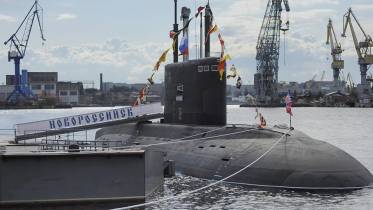 El submarino “Novorossiysk” protagonista del posible incidente en el Estrecho de Gibraltar. (foto Armada rusa).
