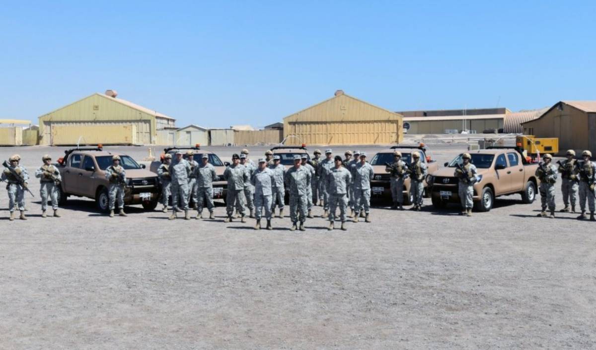 Los nuevos vehculos entregados a la Fuerza Area de Chile.