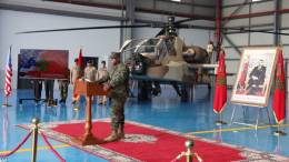 Acto de entrega de los helic�pteros Apache en Marruecos.