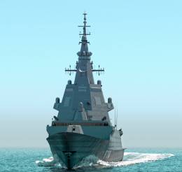 La mayora de sensores clave de la F-110 se alojan en la superestructura piramidal sobre el puente (Indra)