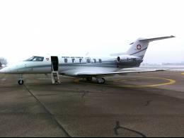 El PC-24 que oper� la Fuerza A�rea de Suiza. (Foto FFA P-16)