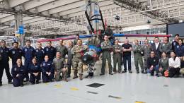 Pilotos argentinos y estadounidenses juntos durante el intercambio.