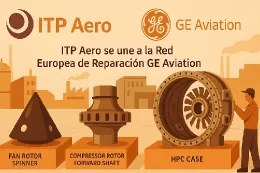 Imagen de GE Aviation y ITP Aero generada con IA.