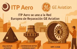 Imagen de GE Aviation y ITP Aero generada con IA.