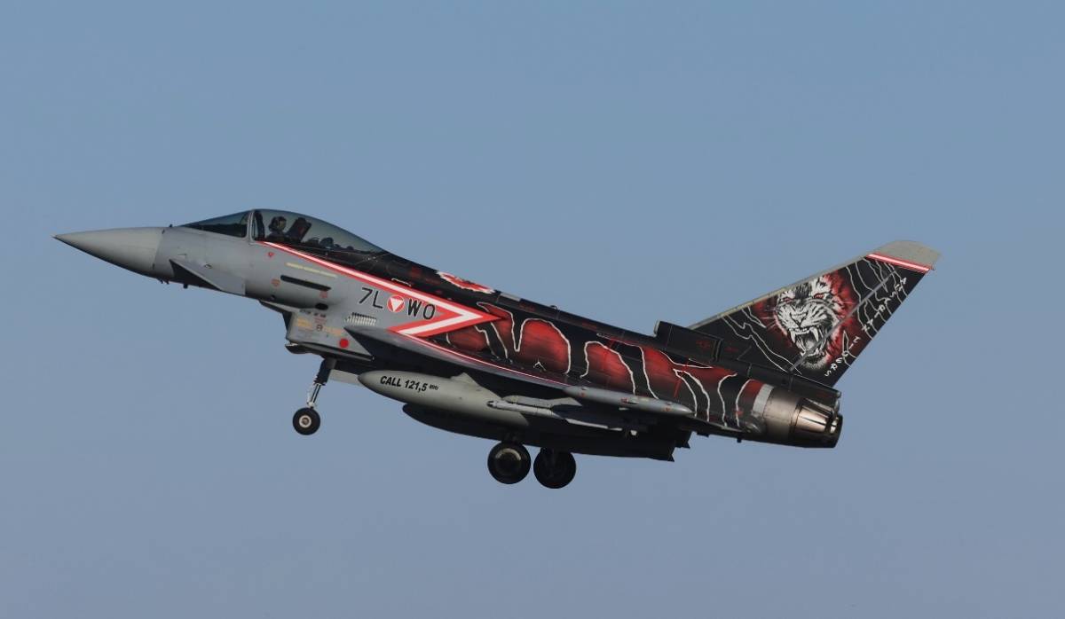 La Fuerza Area de Austria envo varios de sus Eurofighter de su 2.Staffel a Beja.