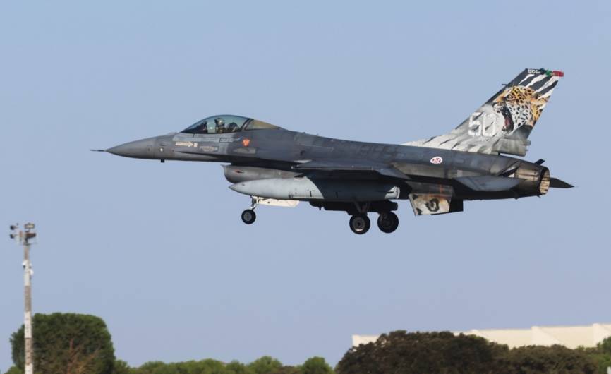 Los anfitriones de la Esquadra 301 son muy dados a aplicar pinturas especiales a sus F-16.