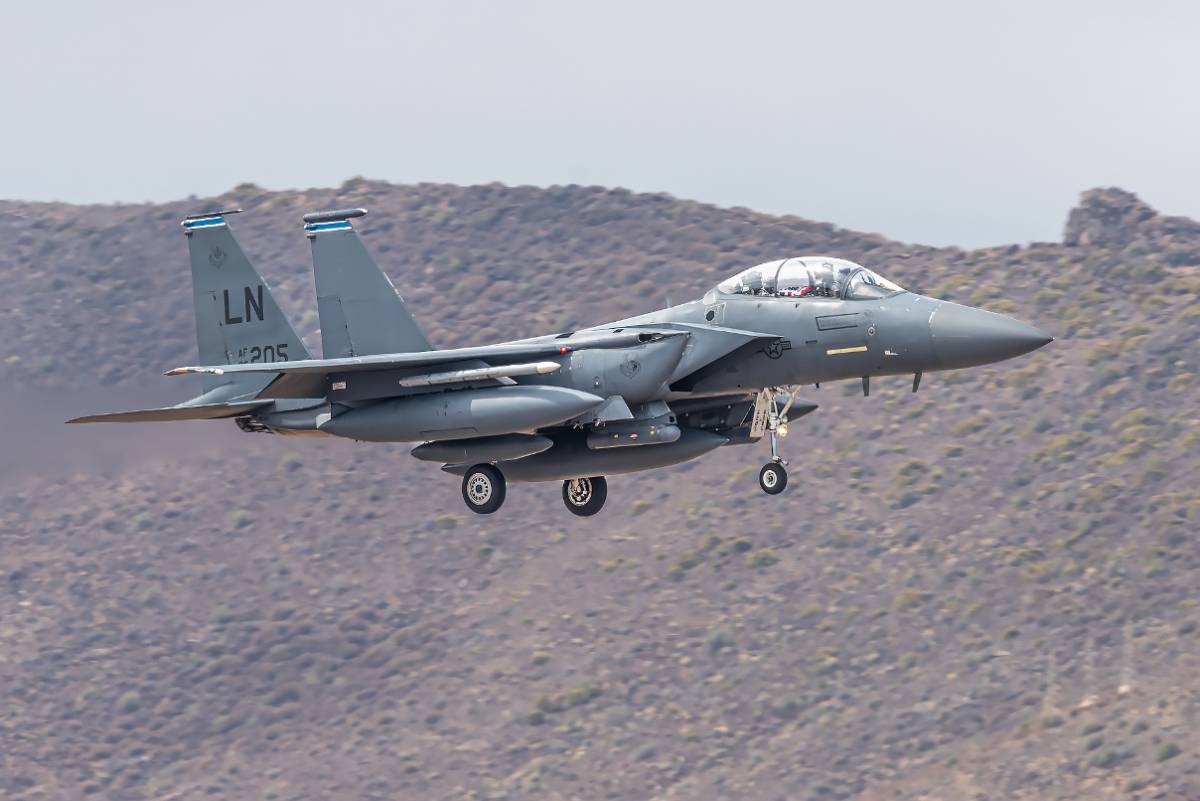 USAF F15E Strike Eagle desde Lakenheath Air force base (Foto: Nestor Trujillo). USAF F15E Strike Eagle desde Lakenheath Air force base (Foto: Nestor Trujillo).