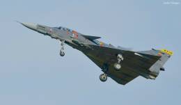 Kfir C10 de la Fuerza Aeroespacial Colombiana, el cual ser remplazado por el Gripen de la sueca SAAB.