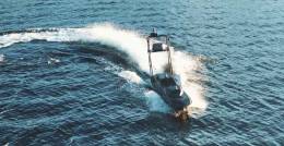 El USV FOG durante una de las pruebas (UAV Navigation)